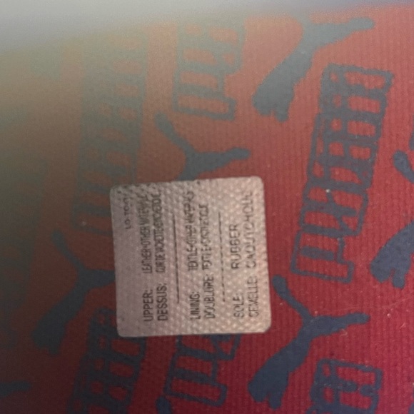 Red and blue puma shoes - Picture 3 of 4